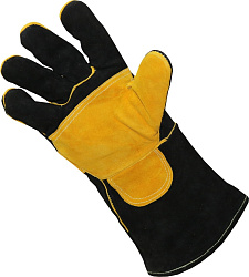 Prime, Краги спилковые, усиленная ладонь (черные) Start   