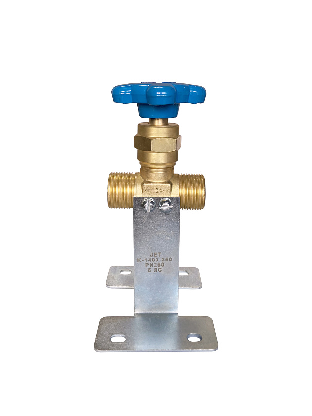 Клапан запорный К-1409-250 G3/4 синий маховик