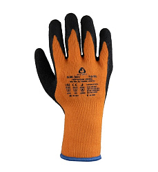 Утепленные акриловые перчатки с латексным покрытием   Китай